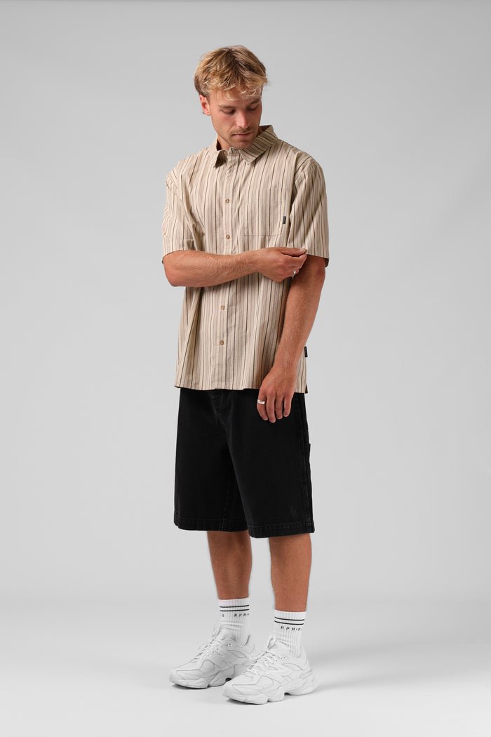 Pin Stripe Shirt - Natural