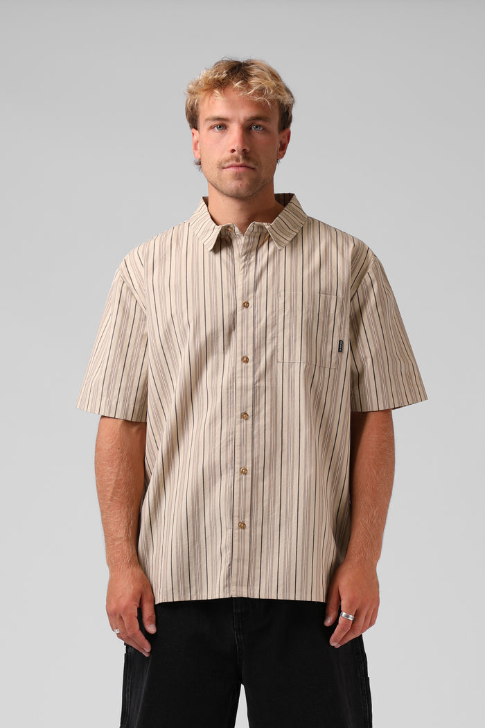Pin Stripe Shirt - Natural