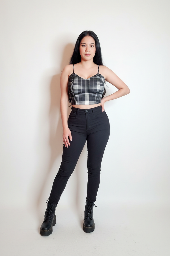 Plaid Crop Top