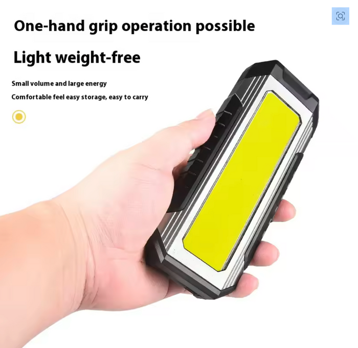 Portable Camping Flashlight COB Repair Work Light with Magnet