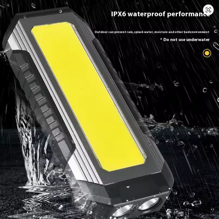 Portable Camping Flashlight COB Repair Work Light with Magnet