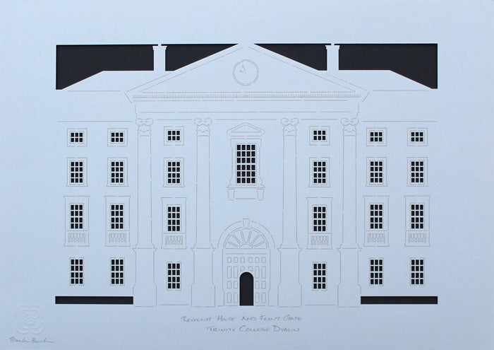 Regent House and Front Gate of Trinity College Dublin, the University of Dublin