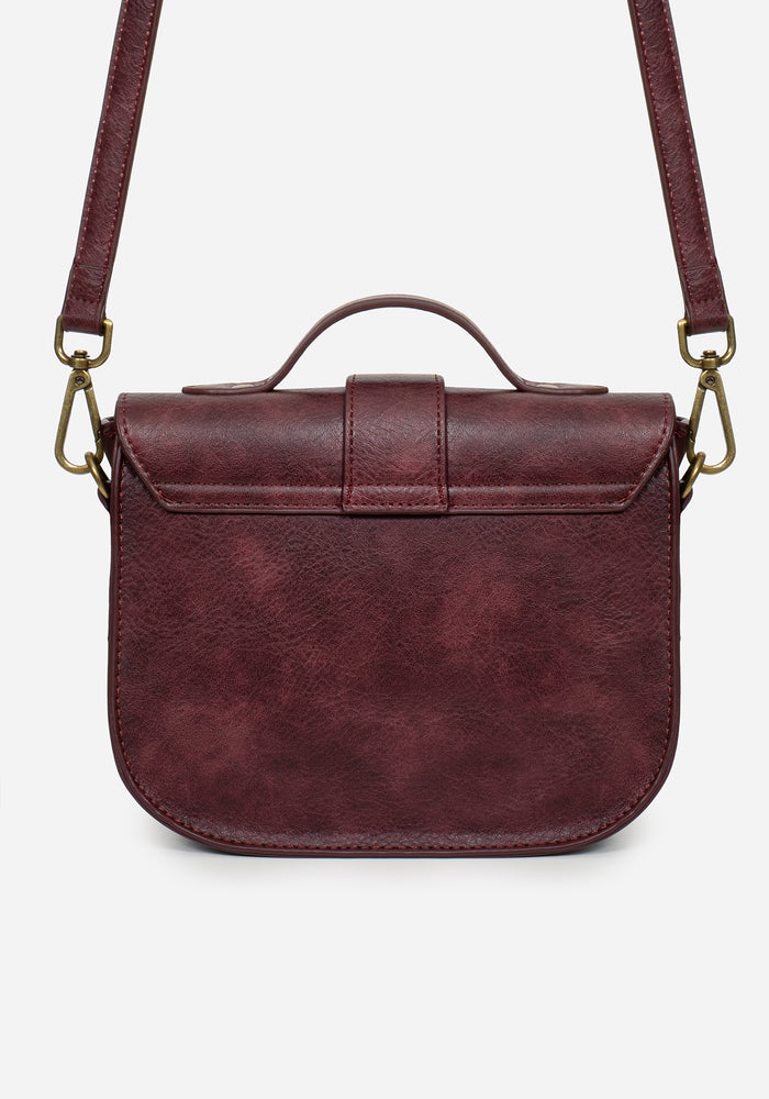 Rosamoth Buckle Crossbody Satchel Bag