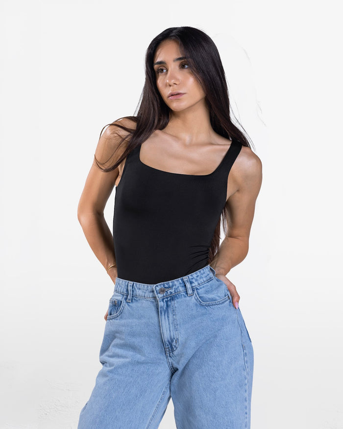 ROUND NECK BODYSUIT BLACK 1