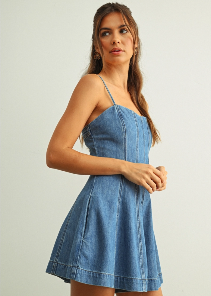 Roxie Jumpsuit - Washed Denim