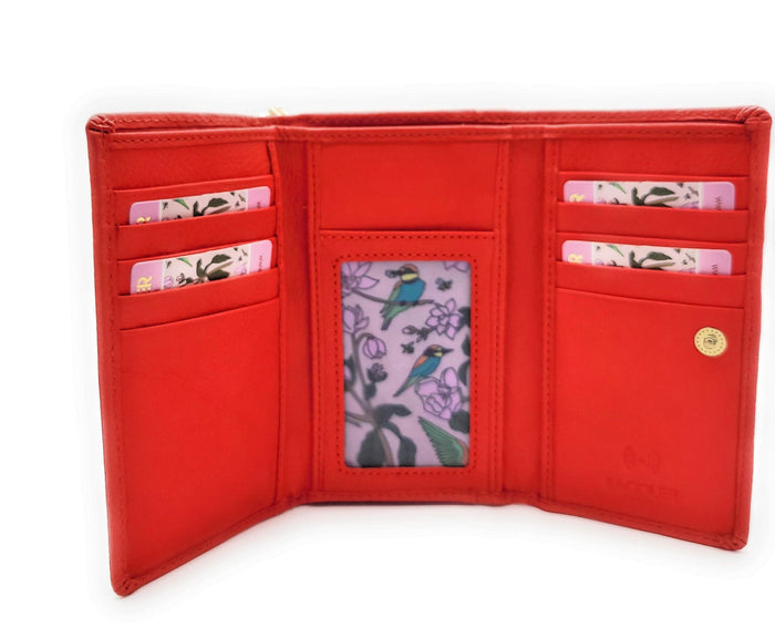 Ruby RFID Leather Wallet – Red | Saddler - Bascora