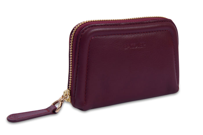 Annabelle RFID Leather Coin Purse - Bascora