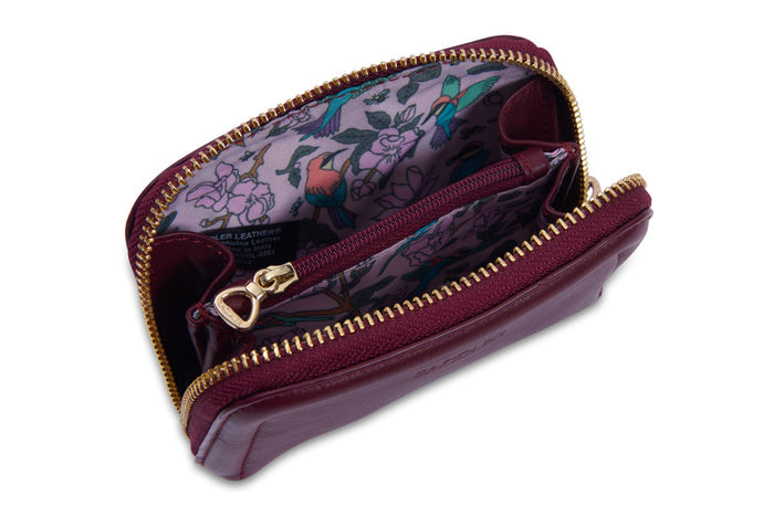 Annabelle RFID Leather Coin Purse - Bascora