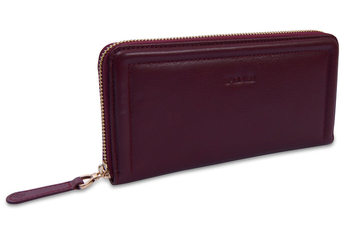 Beatrice RFID Leather Purse - Bascora