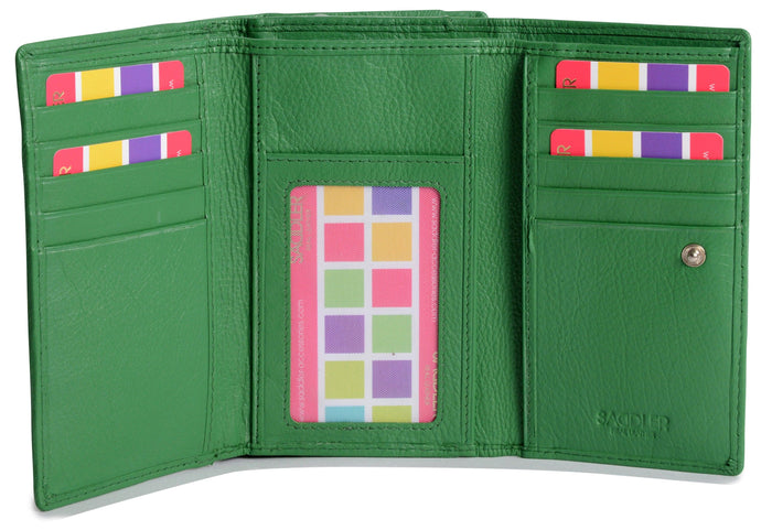 Eleanor Trifold Leather Purse - Bascora