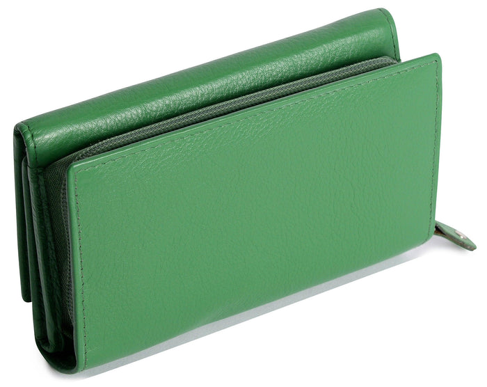 Eleanor Trifold Leather Purse - Bascora