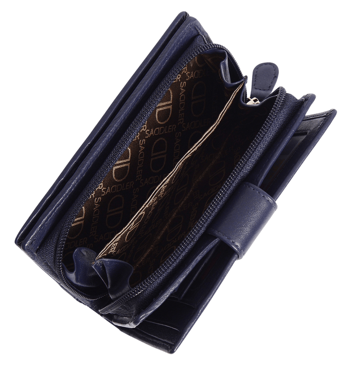 Georgie RFID Leather Double-Sided Purse - Bascora