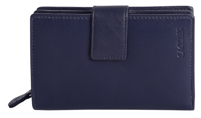 Georgie RFID Leather Double-Sided Purse - Bascora