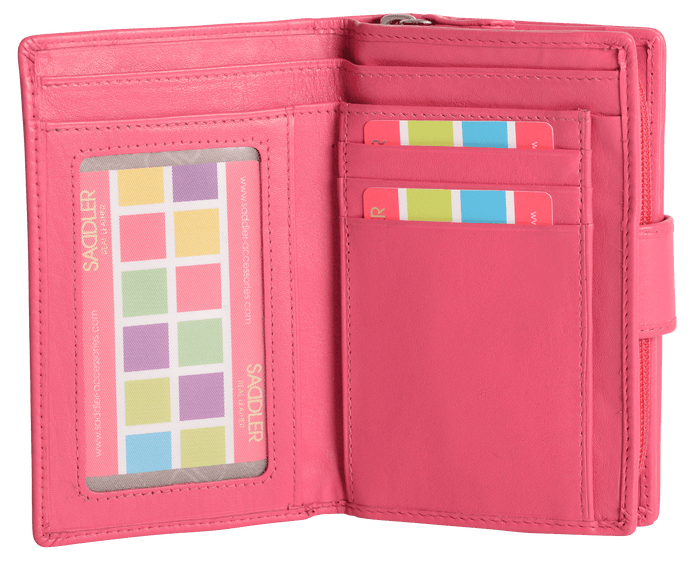 Georgie RFID Leather Double-Sided Purse - Bascora
