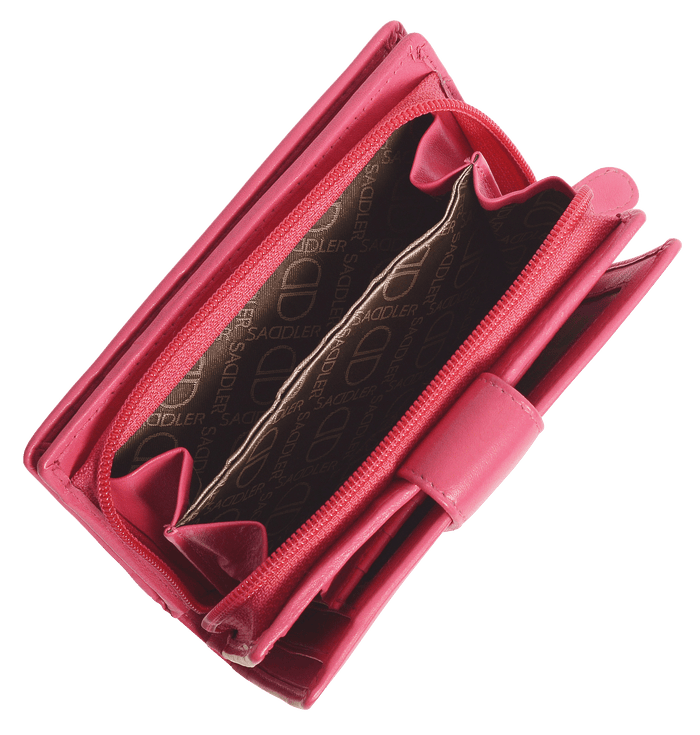 Georgie RFID Leather Double-Sided Purse - Bascora