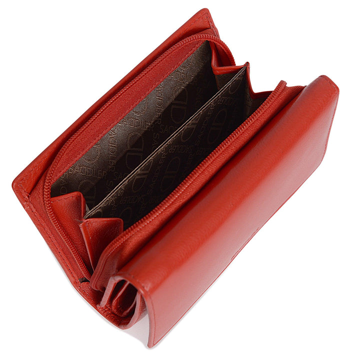 Paula RFID Leather Trifold Purse - Bascora