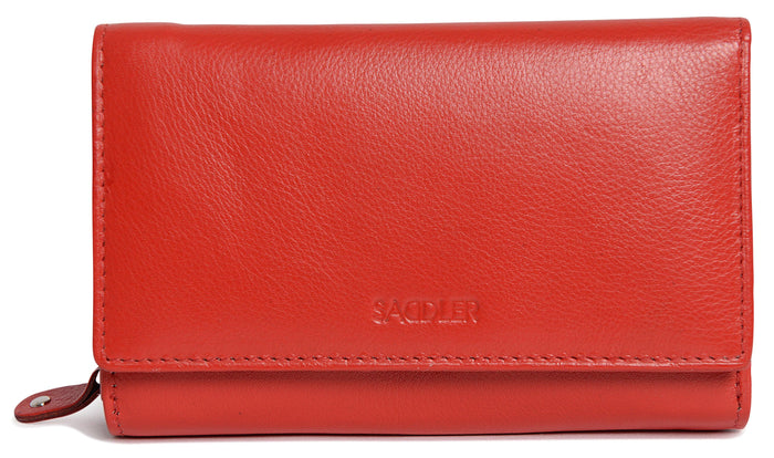 Paula RFID Leather Trifold Purse - Bascora