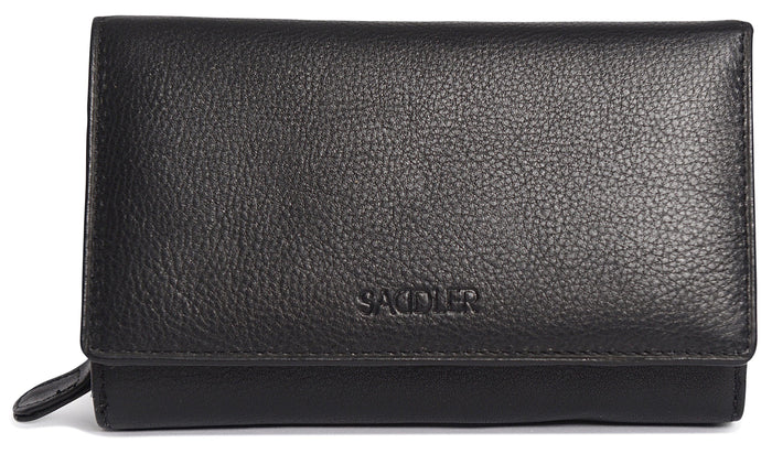 Paula RFID Leather Trifold Purse - Bascora
