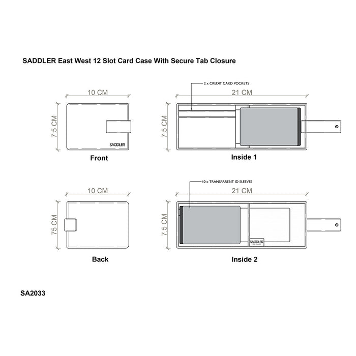 Robyn RFID Leather Card Wallet - Bascora