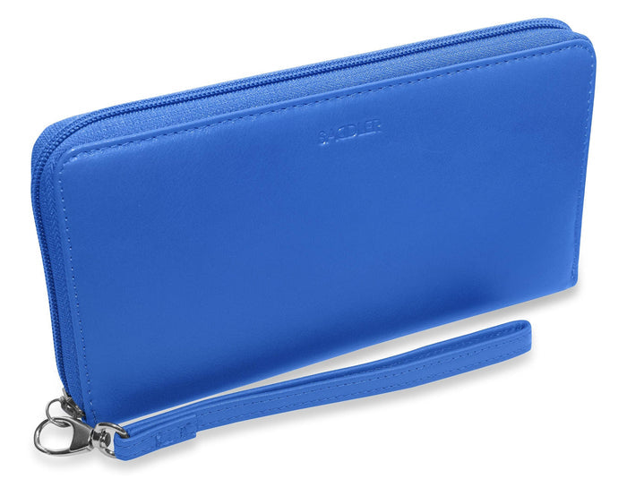 Sophia RFID Leather Zip Around Purse - Bascora