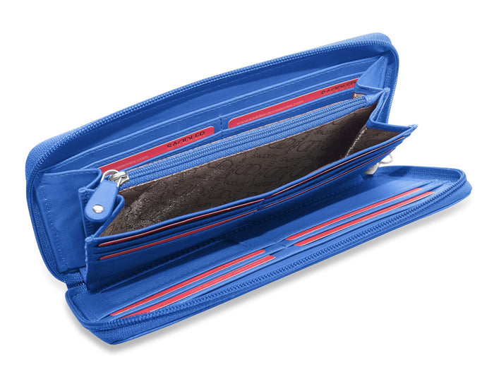 Sophia RFID Leather Zip Around Purse - Bascora