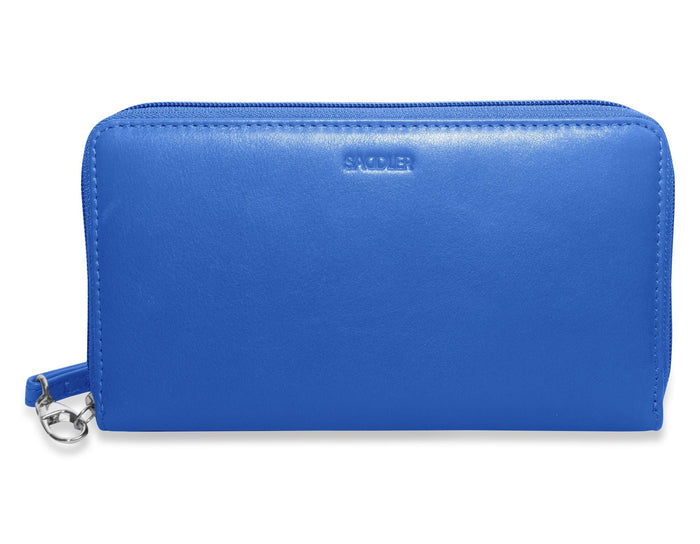 Sophia RFID Leather Zip Around Purse - Bascora