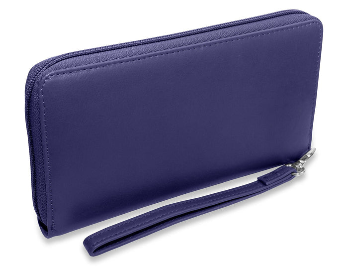 Sophia RFID Leather Zip Around Purse - Bascora