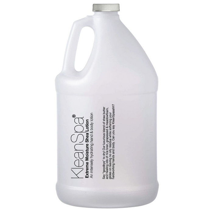 gallon jug of vanilla shea lotion