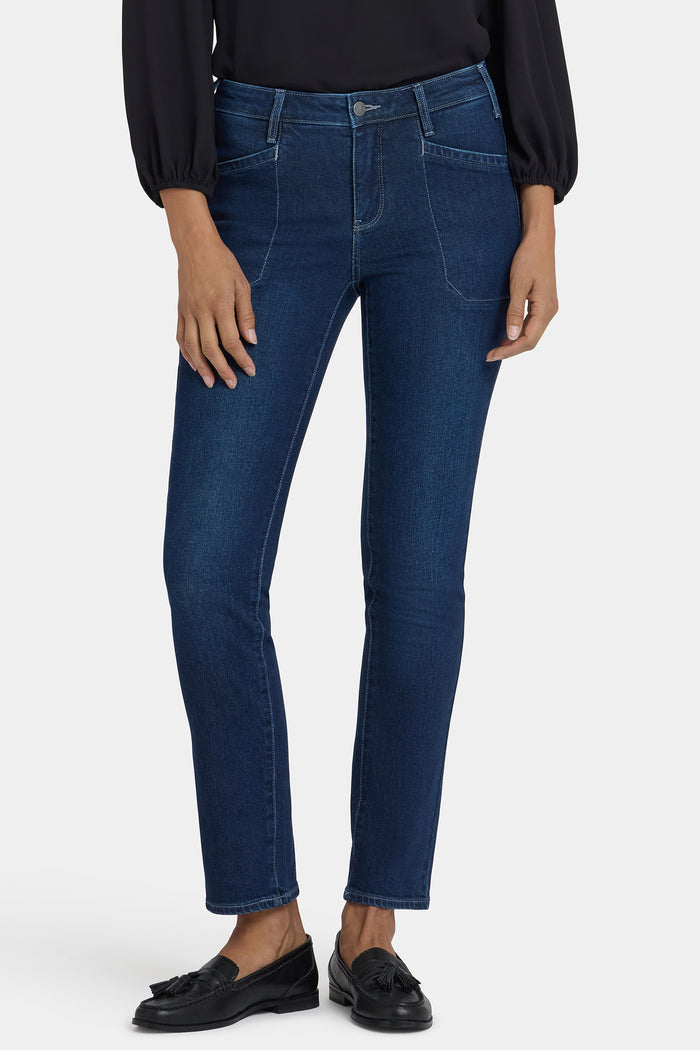 Sheri Slim Jeans In Petite - Ink Skyline