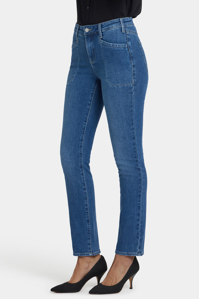 Sheri Slim Jeans In Petite - Opera Blue