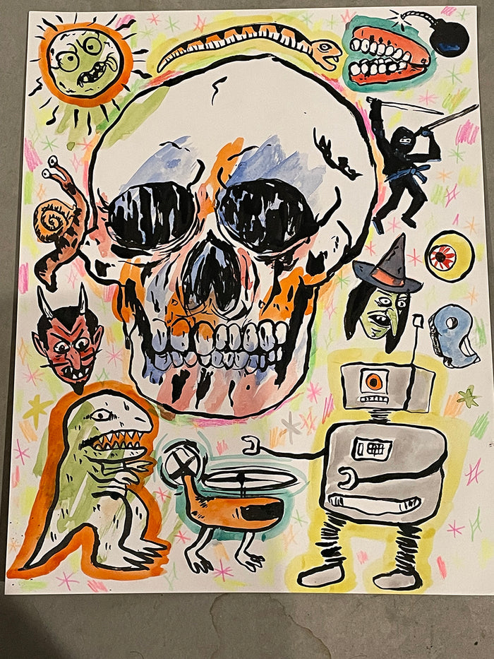 Skull Watercolor