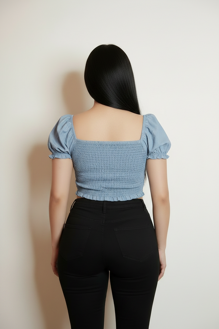 Smock It up Crop Top