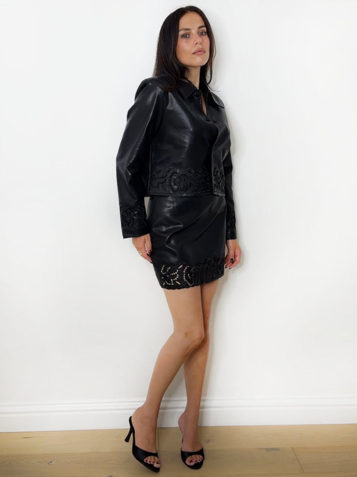 SOFIA LACE PANEL JACKET