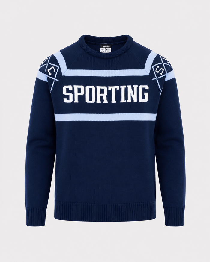 Sporting KC Argyle Navy Sweater