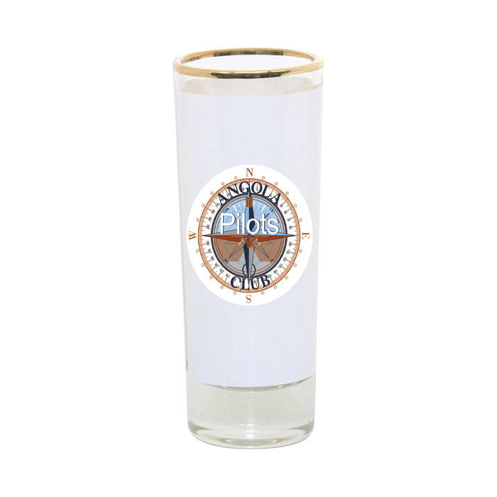 Sublimatable Glass Shooter with Gold Rim