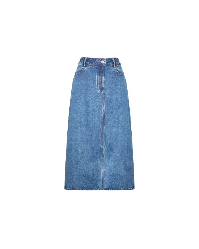 SUBLIME DENIM MIDI SKIRT