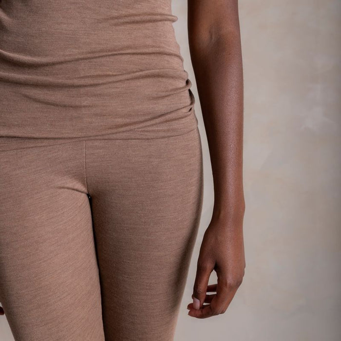 Swift Women's Top - Merino Wool & Silk - Warm Driftwood