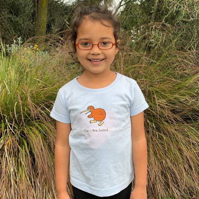 The Clean Green Shirt Company - Baby/Toddler Blue Kiwi Tee