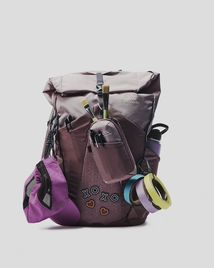The Trailhead Pack - Customisable 35L - Thistle/Berry