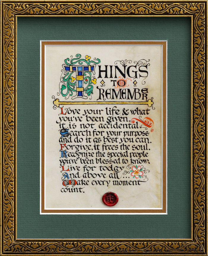Things To Remember
