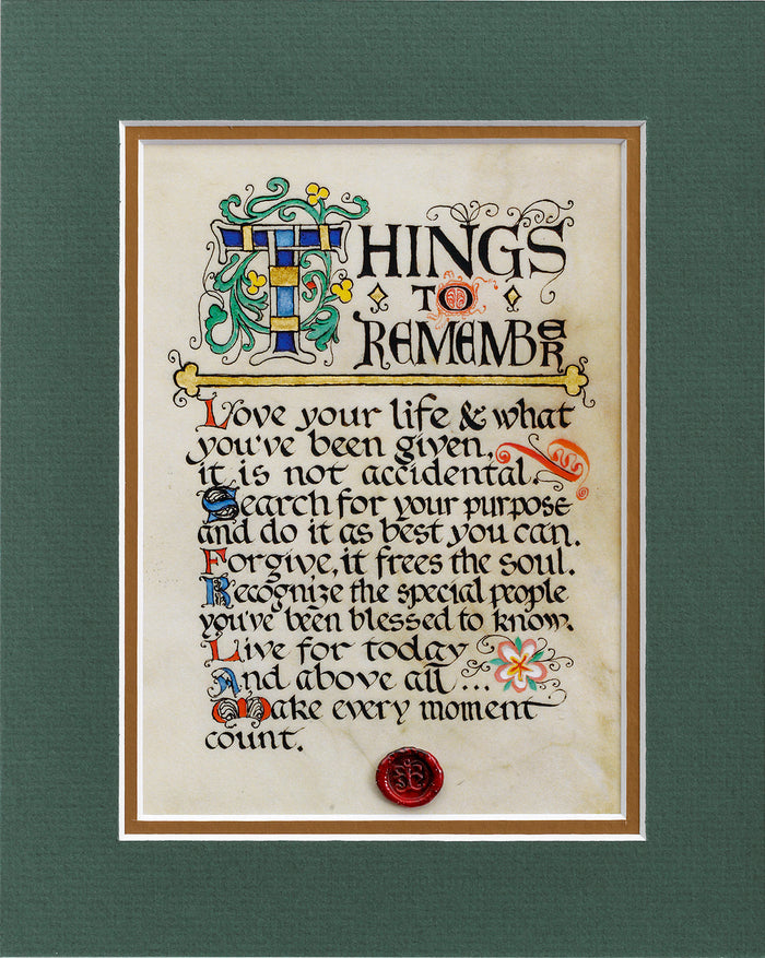 Things To Remember