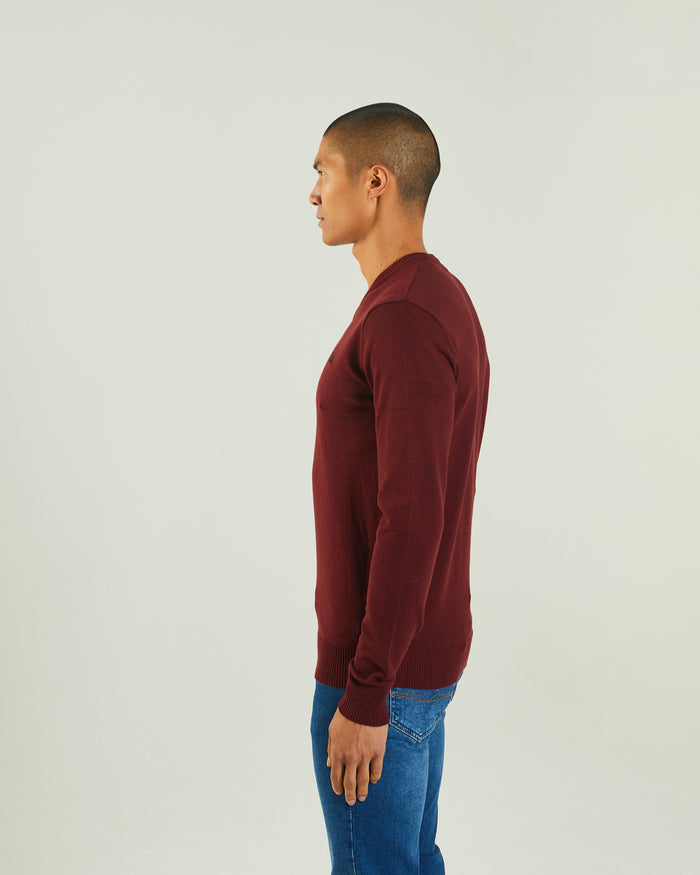 Tony V Neck Biking Red Melange