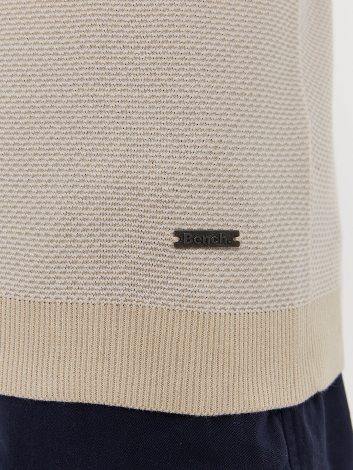 Totti Beige Polos SS Knit with 2 Colour Transfer  Shot 6