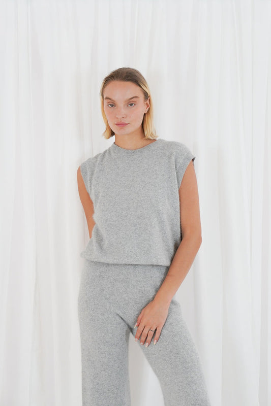 TWNS the label Durango knitted pullover sleeveless round-neck
