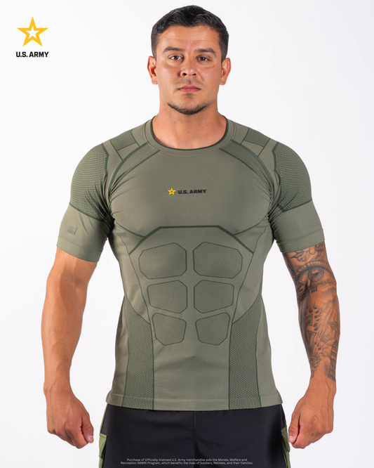 U.S. Army SX-005: PT COMPRESSION TEE - Army Green