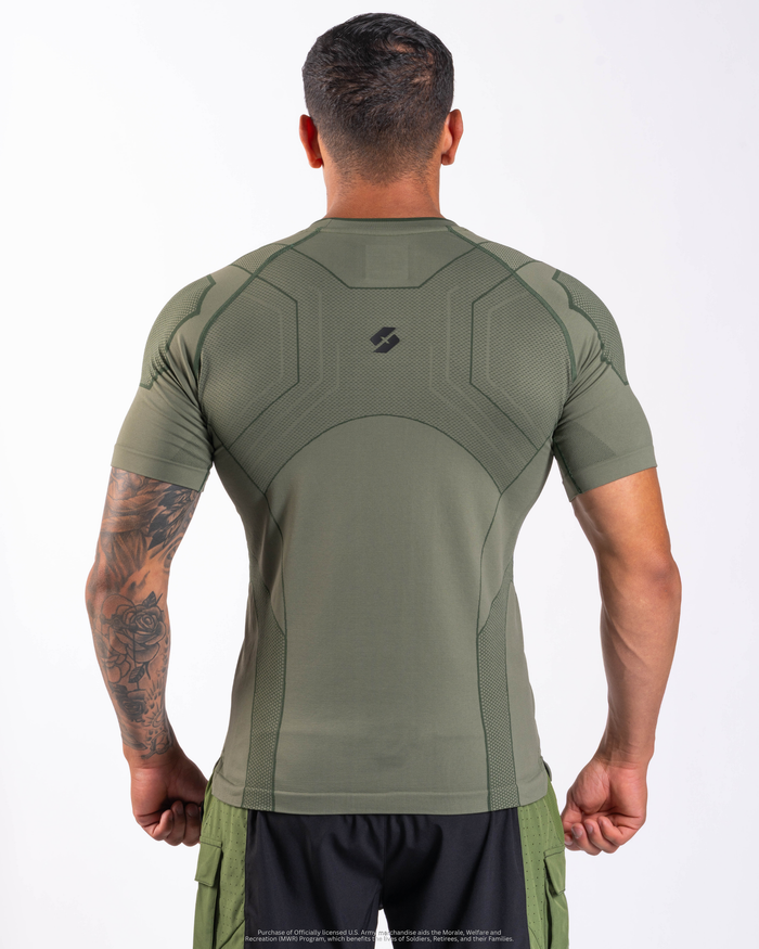U.S. Army SX-005: PT COMPRESSION TEE - Army Green