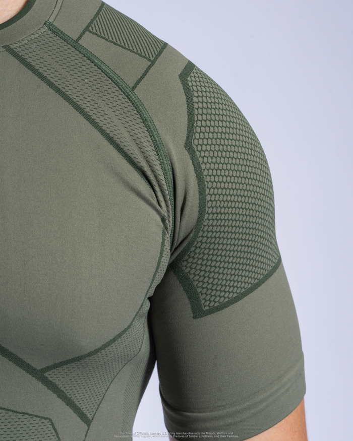 U.S. Army SX-005: PT COMPRESSION TEE - Army Green