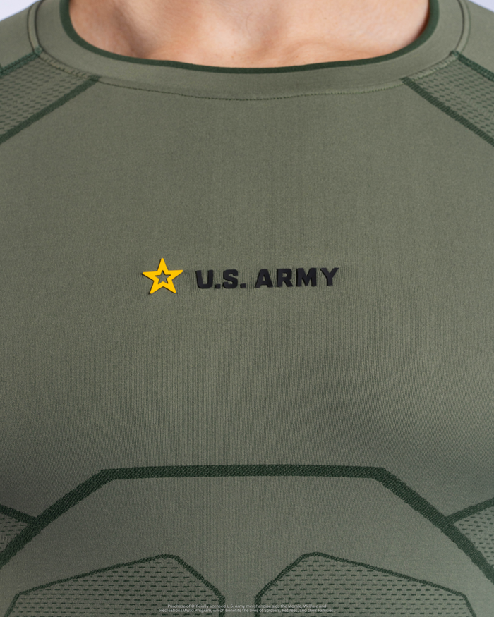U.S. Army SX-006: PT COMPRESSION LONG SLEEVE - Army Green