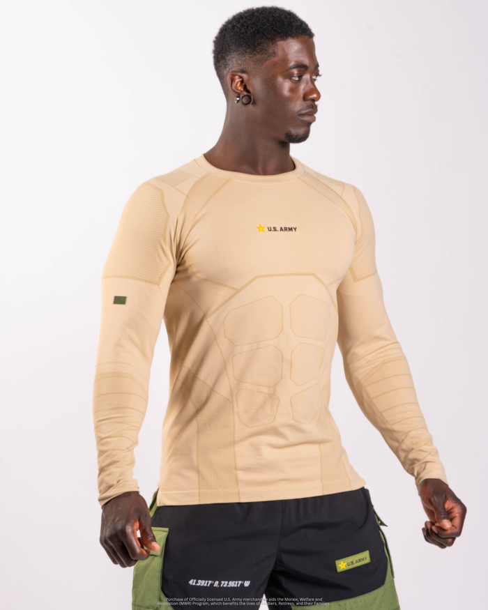 U.S. Army SX-006: PT COMPRESSION LONG SLEEVE - Desert Storm