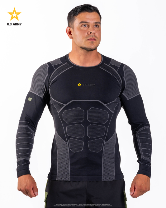 U.S. Army SX-006: PT COMPRESSION LONG SLEEVE - Stealth